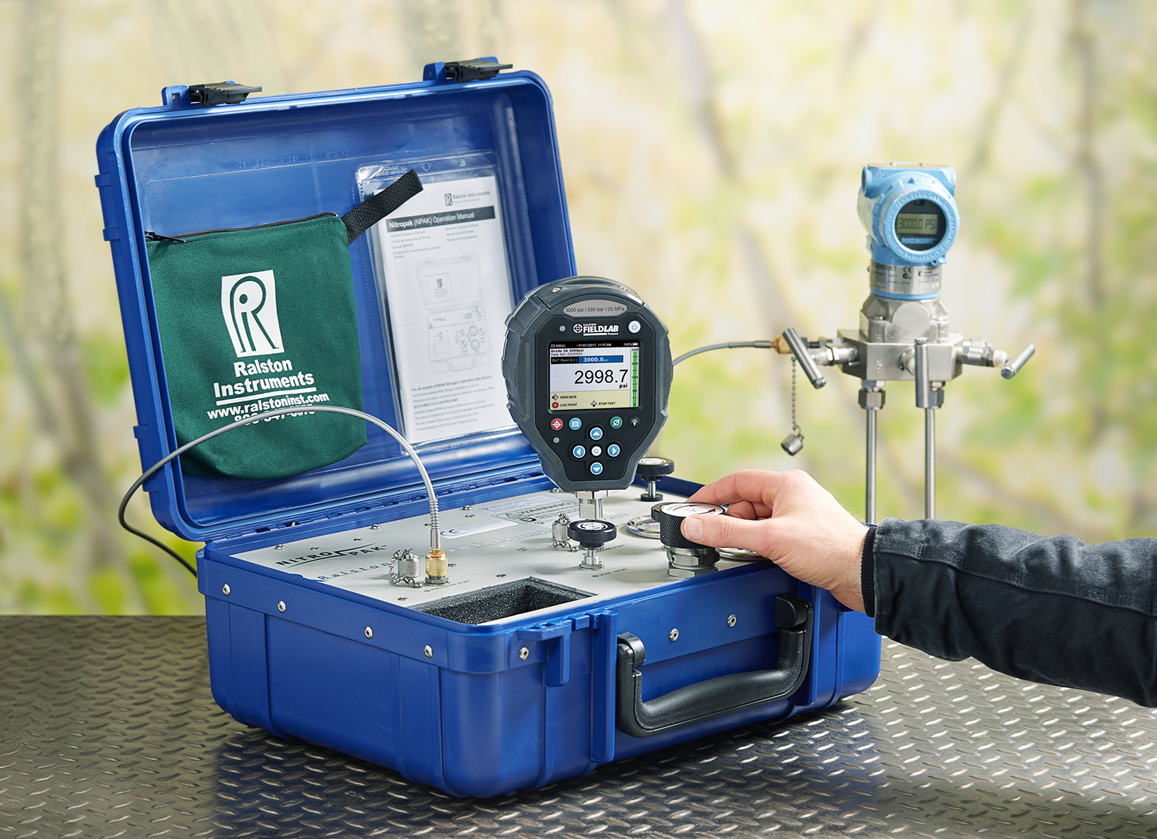 NPAK-1KPSIG-FL Calibration kit, NPAK Nitrogen source, 1000 psi / 70…